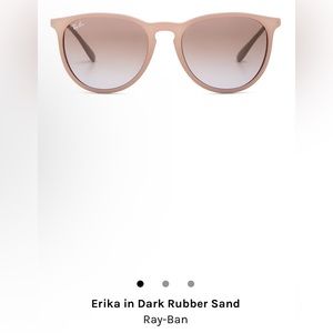 NWOT Ray-Ban Erika women’s sun glasses. Color Dark Rubber Sand